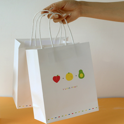 Disposable Wholesale Customized Logo Boutique Bag Fashion Shopping Bag Kraft Paper Bags
