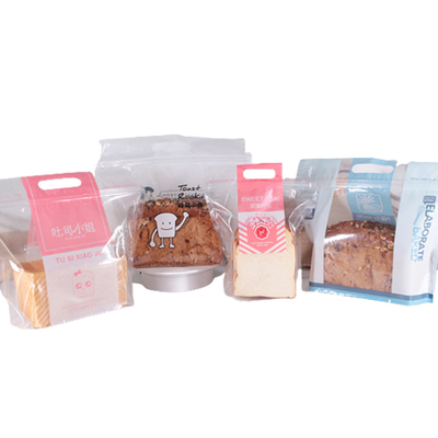 Disposable Custom Printed Paper Bags For Environmental Friendly Food Grade Bread Bags
