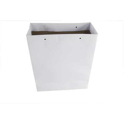 Recyclable paper bags with flat handles customized handle flat handle paper bags sale best high quality